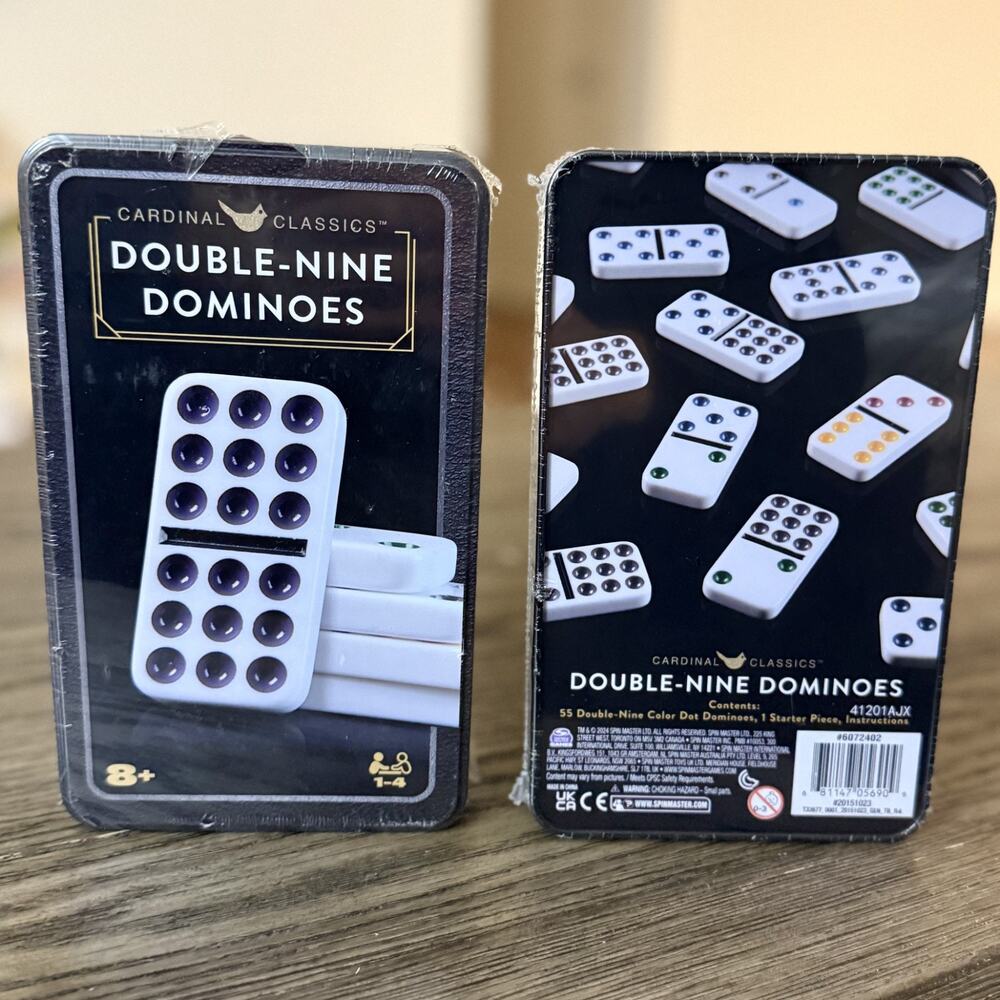 Cardinal Classics Double-Nine Dominoes 55pcs Domino Game by Spin Master New